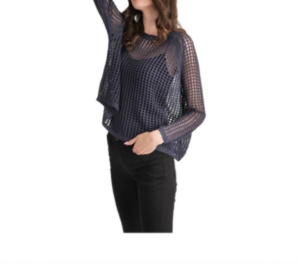 NEW STITCHDROP daily mesh sweater in ink